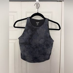 Old Navy Gray Marble Workout Top